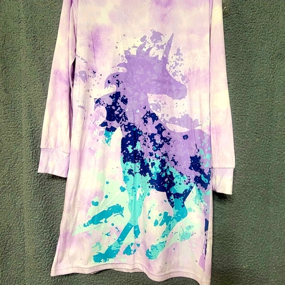 Other - Long sleeve girls knit sleep gown with socks